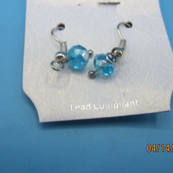 📦 90's style Y shaped necklace multi colored beads matching earrings - Picture 5 of 6